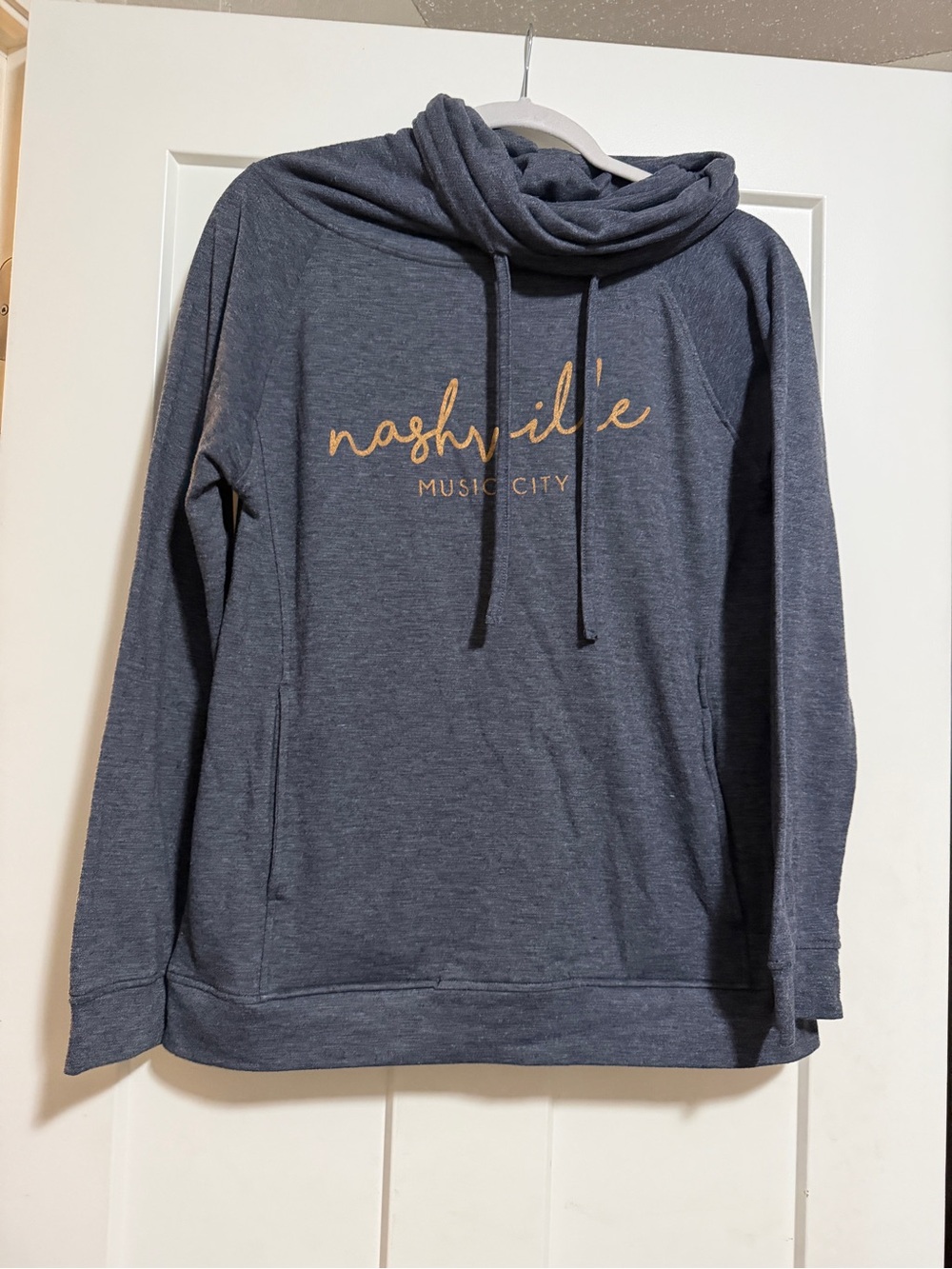 Nashville Music City Cozy Pullover Hoodie - Grey